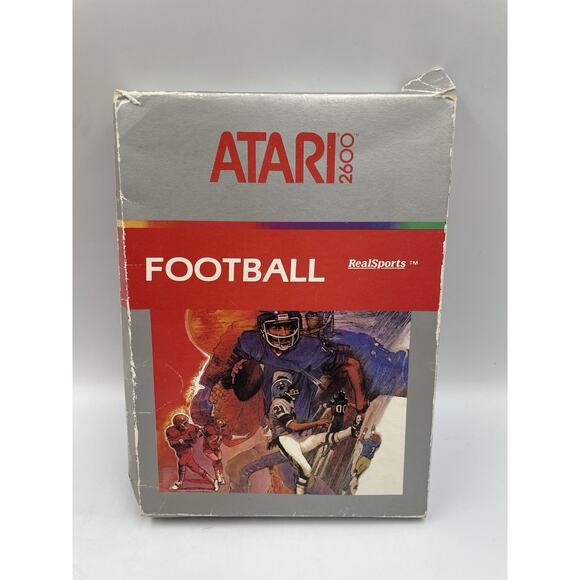 Football Real Sports Atari 2600 Game In Box With Manual- Fast Shipping! - Picture 2 of 7